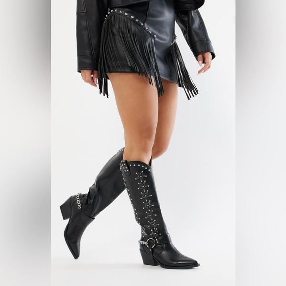 Studded Cowgirl Boots - Picture 4 of 5